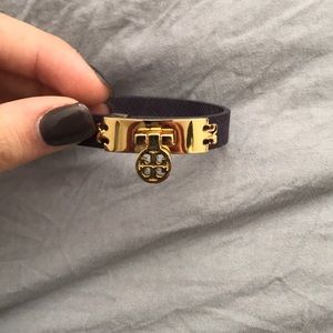 Tory burch purple and gold bracelet